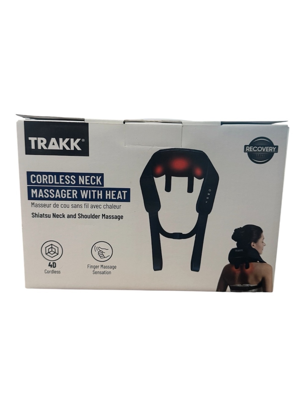 Cordless Neck and Shoulder Massager with Heat - Black
